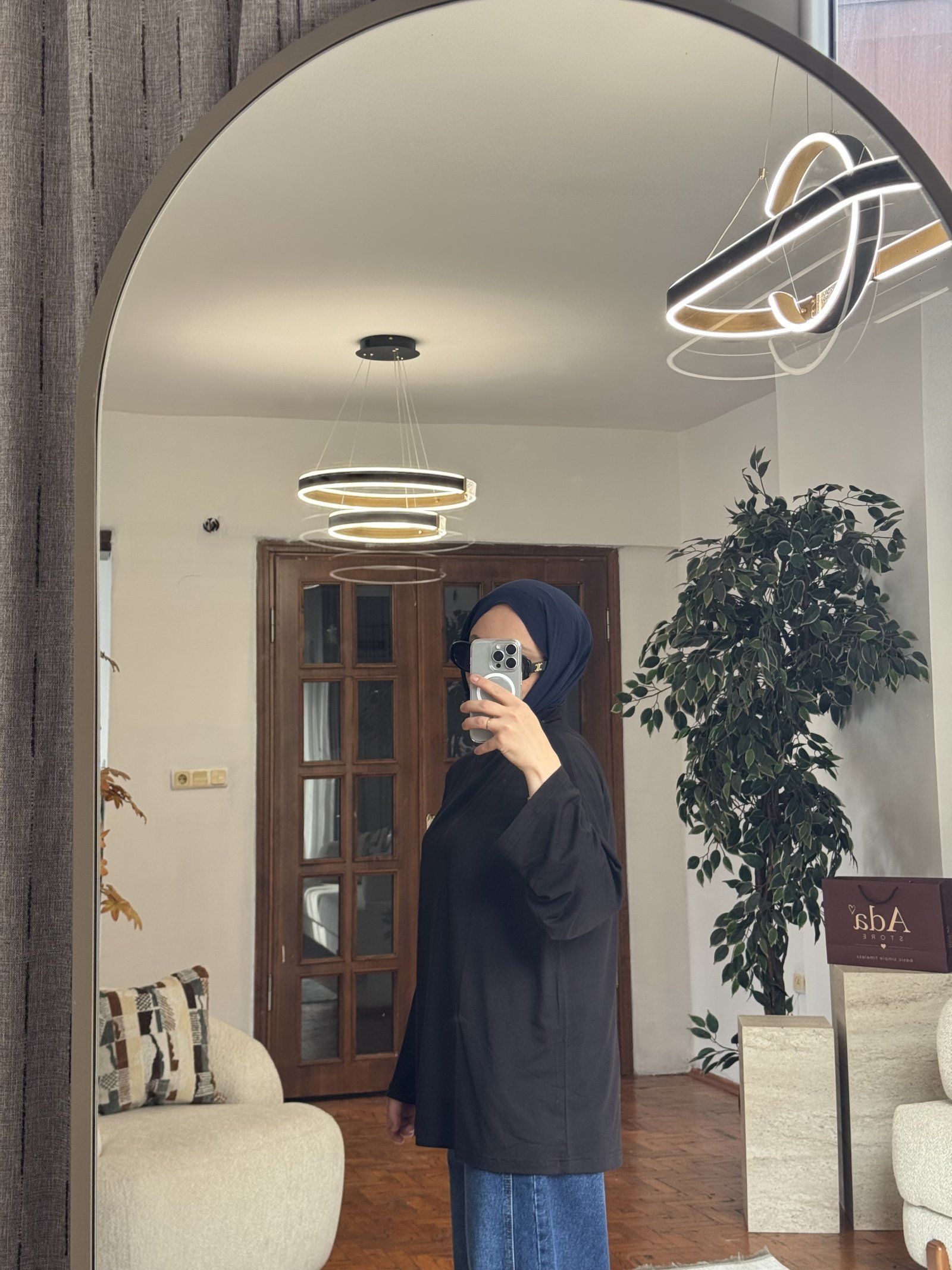 Uzun Kollu Basic Bluz Siyah
